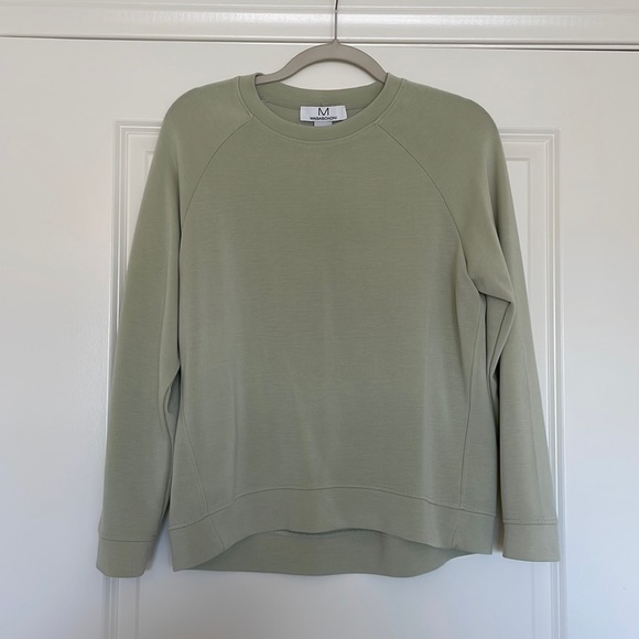 Magaschoni Tops - MAGASCHONI sage green crewneck sweatshirt